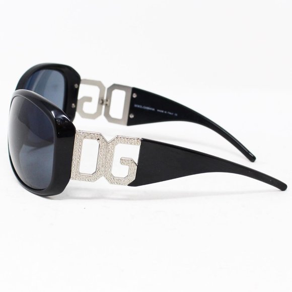 DOLCE&GABBANA Black Round Sunglasses - Picture 5 of 7